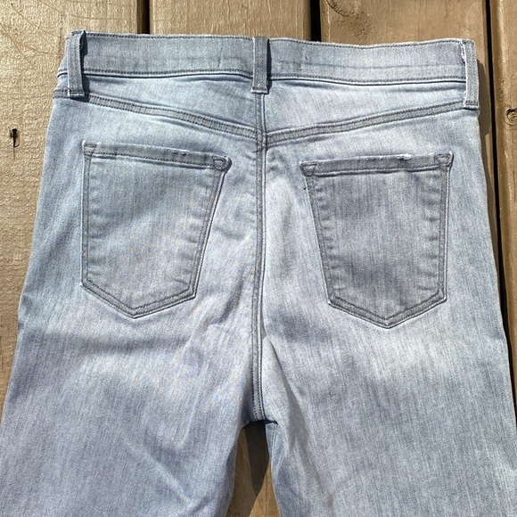 J Brand Alana Provocateur Destruct High Rise Crop Skinny Jeans Gray Size 27 - Picture 11 of 16